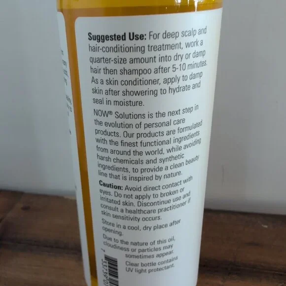 Lot Of 2 New NOW Solutions Moisturizing Jojoba Oil - 16 fl. oz. Exp 03/2028 - Picture 3 of 4